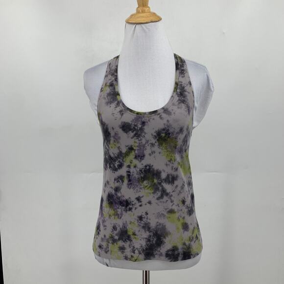 Lululemon Tank Top Womens 6 Multi Nulu Cool Racerback Tie Dye Scoop Neck Active - Picture 2 of 8